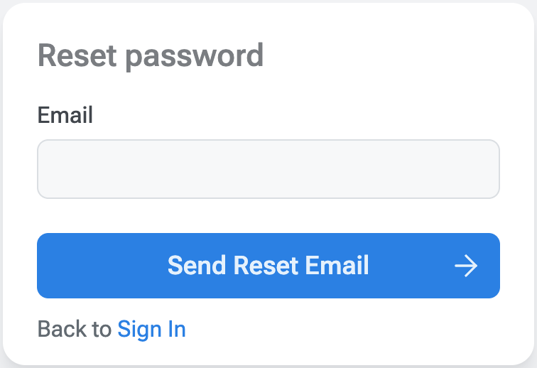 Reset password